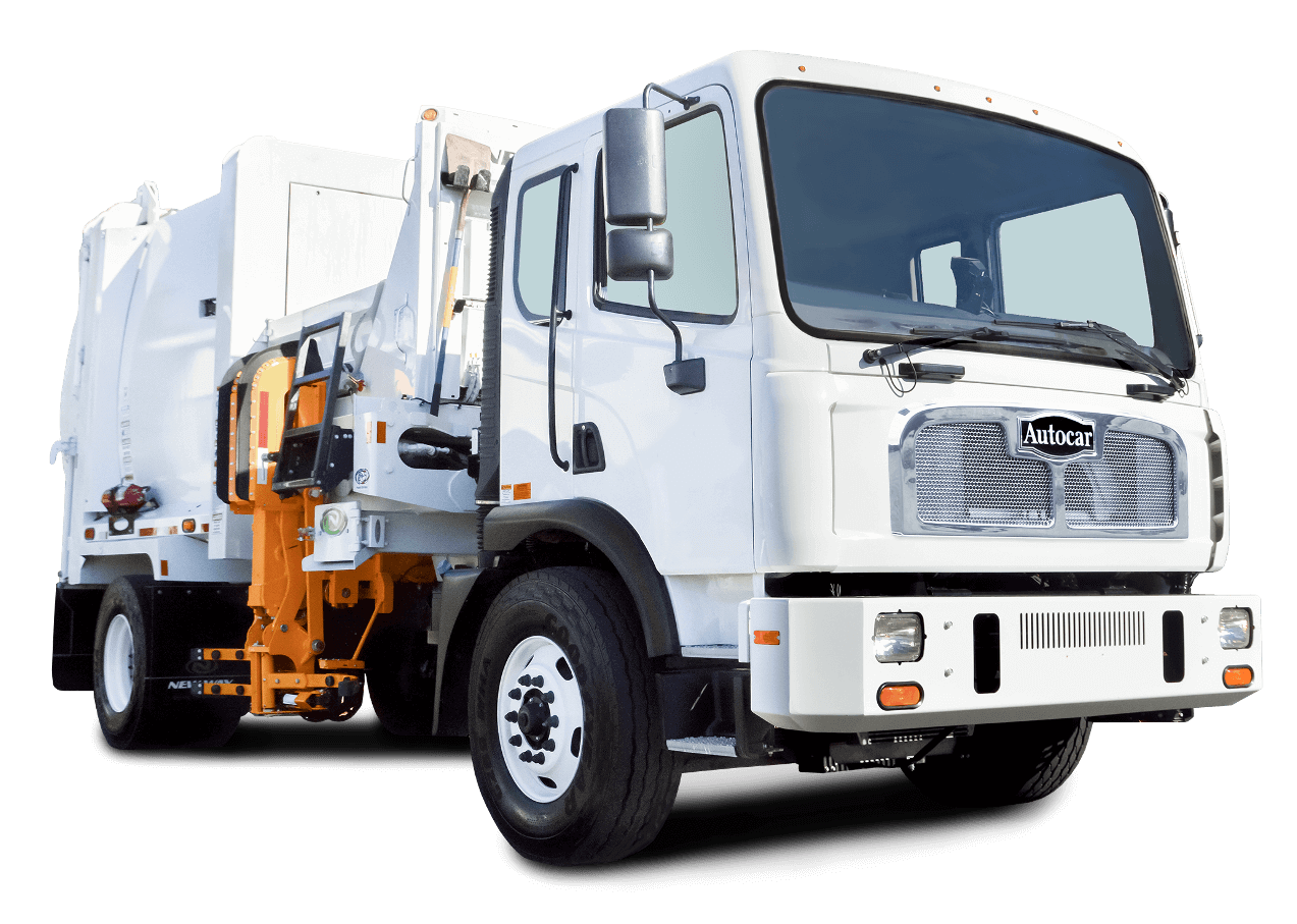 Learn more about Autocar’s ACMD heavy duty side loader cabover truck.